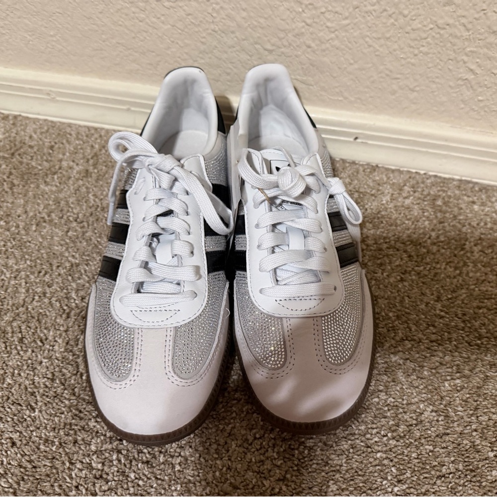 Adidas Samba OG Crystal Sneakers Sparkle 8.5 New - Picture 5 of 6